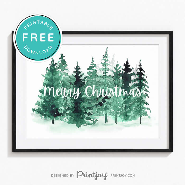 Merry Christmas Card Printable Christmas Card, Last Minute